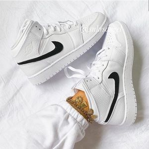 Nike custom air jordan 1 mid sneakers